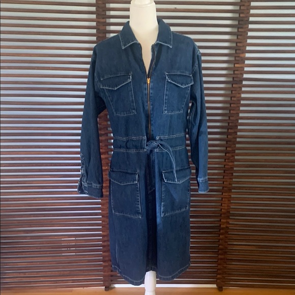 J.Crew denim midi dress